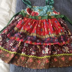 Paint by Numbers Knot Dress. Size 4 excellent